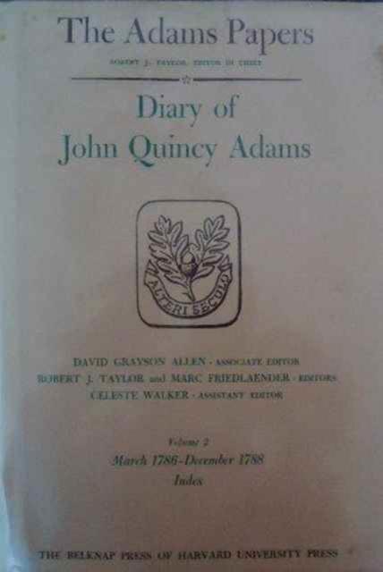 Vorderes Coverbild Diary of John Quincy Adams