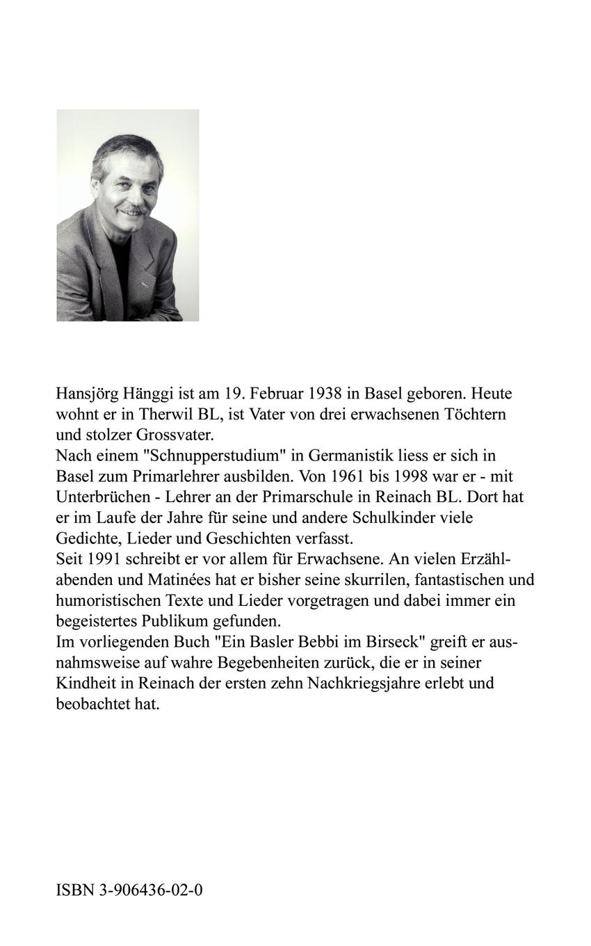 Rückseitencover Ein Basler Bebbi im Birseck