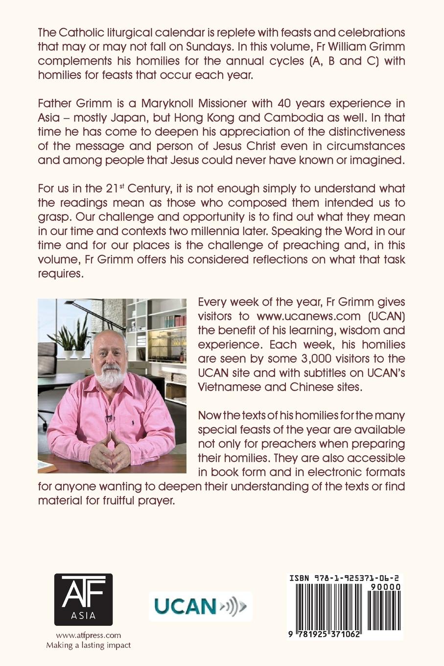 Rückseitencover In Season and Out, Special Feasts