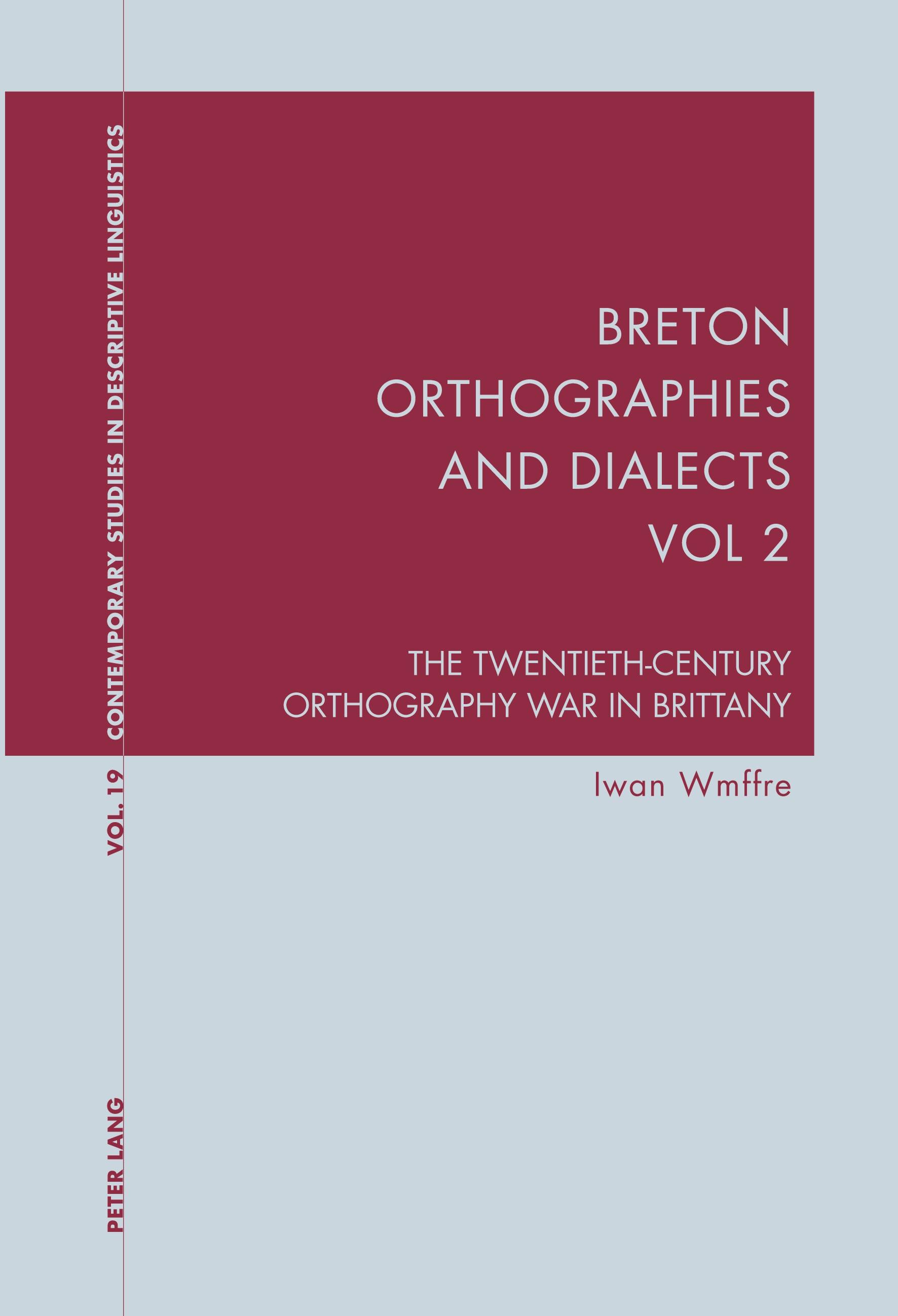 Vorderes Coverbild Breton Orthographies and Dialects - Vol. 2