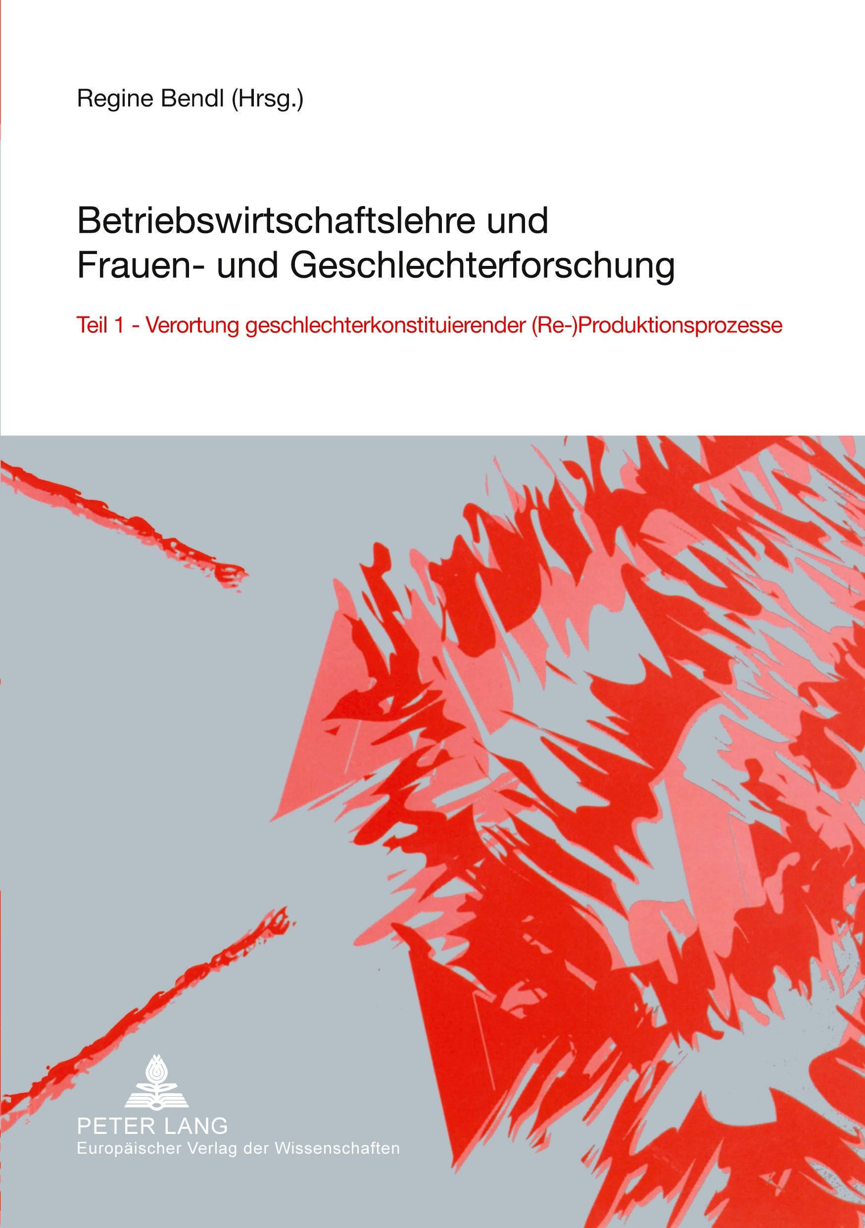 Vorderes Coverbild Betriebswirtschaftslehre und Frauen- und Geschlechterforschung
