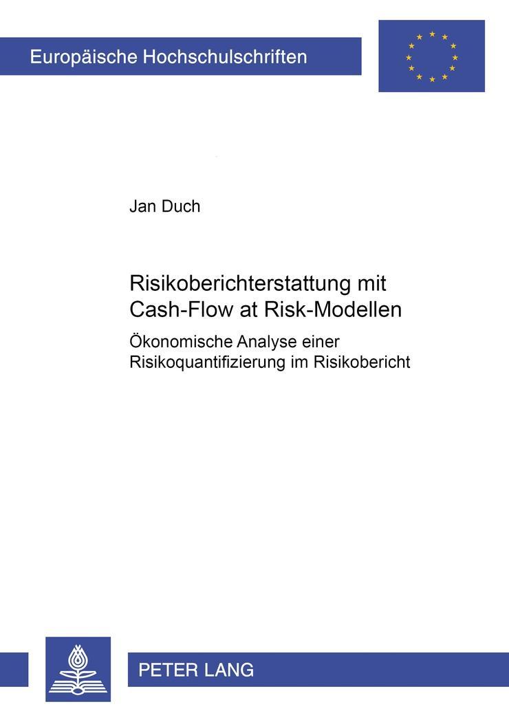 Vorderes Coverbild Risikoberichterstattung mit Cash-Flow at Risk-Modellen