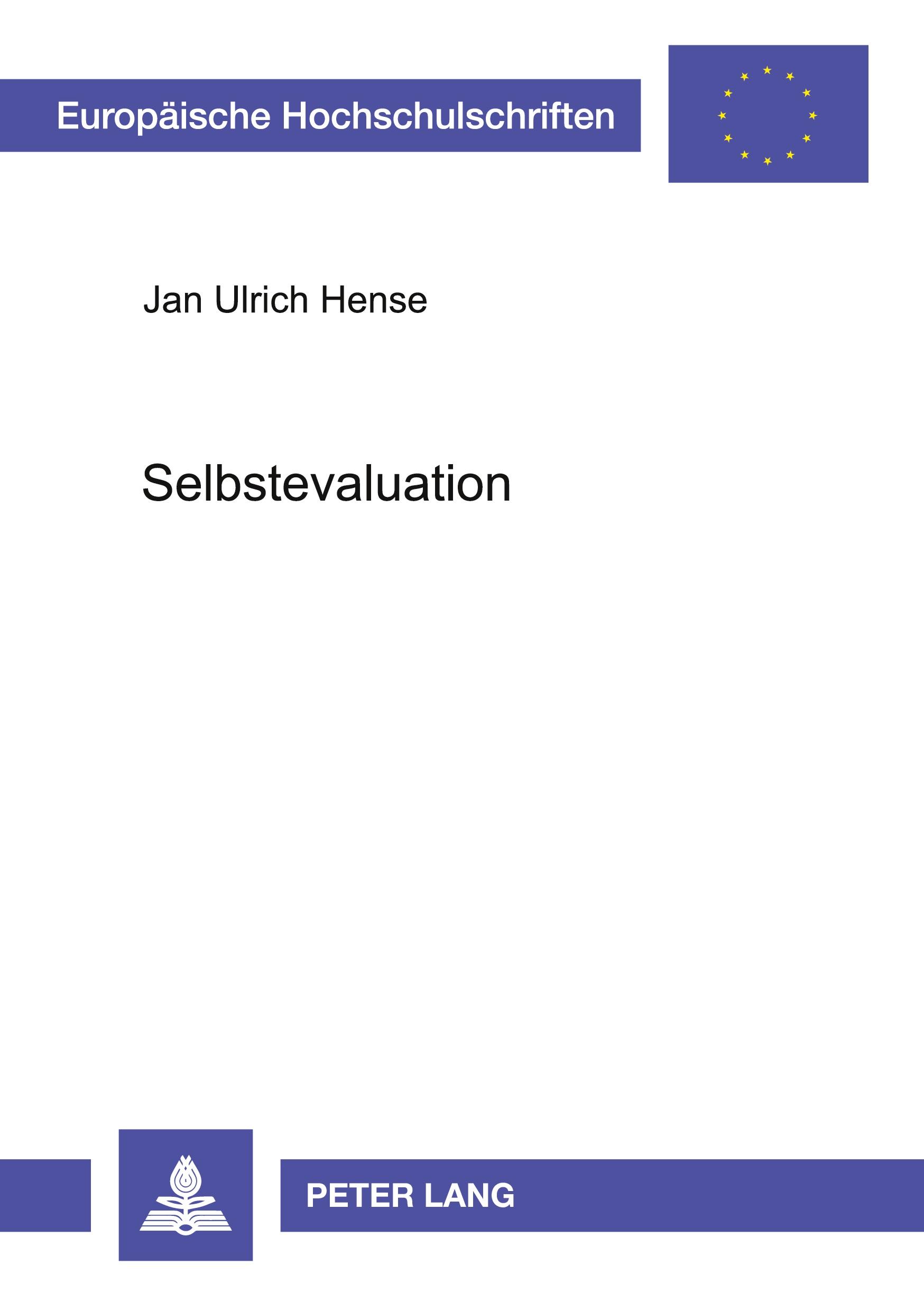 Vorderes Coverbild Selbstevaluation