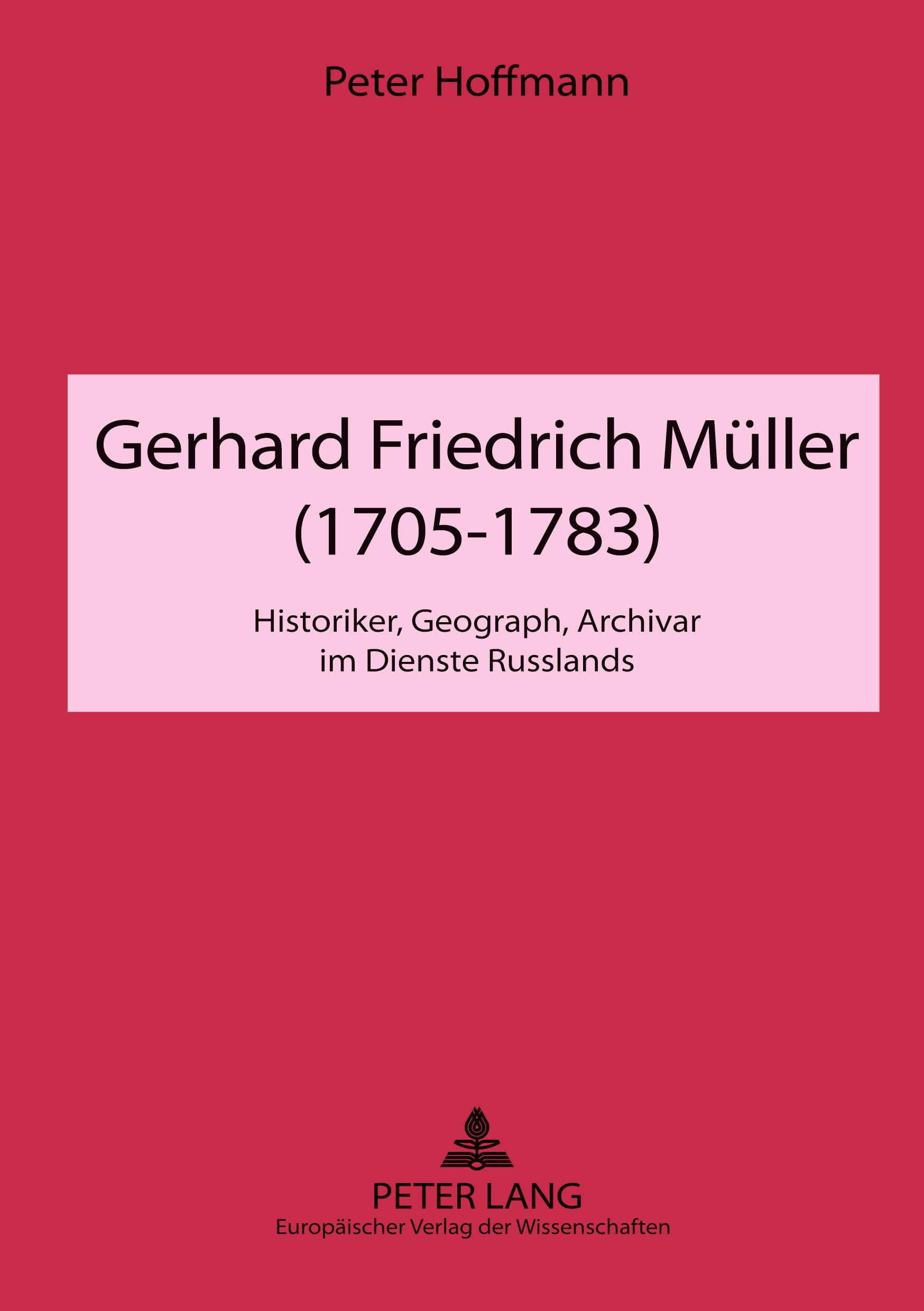 Vorderes Coverbild Gerhard Friedrich Müller (1705-1783)