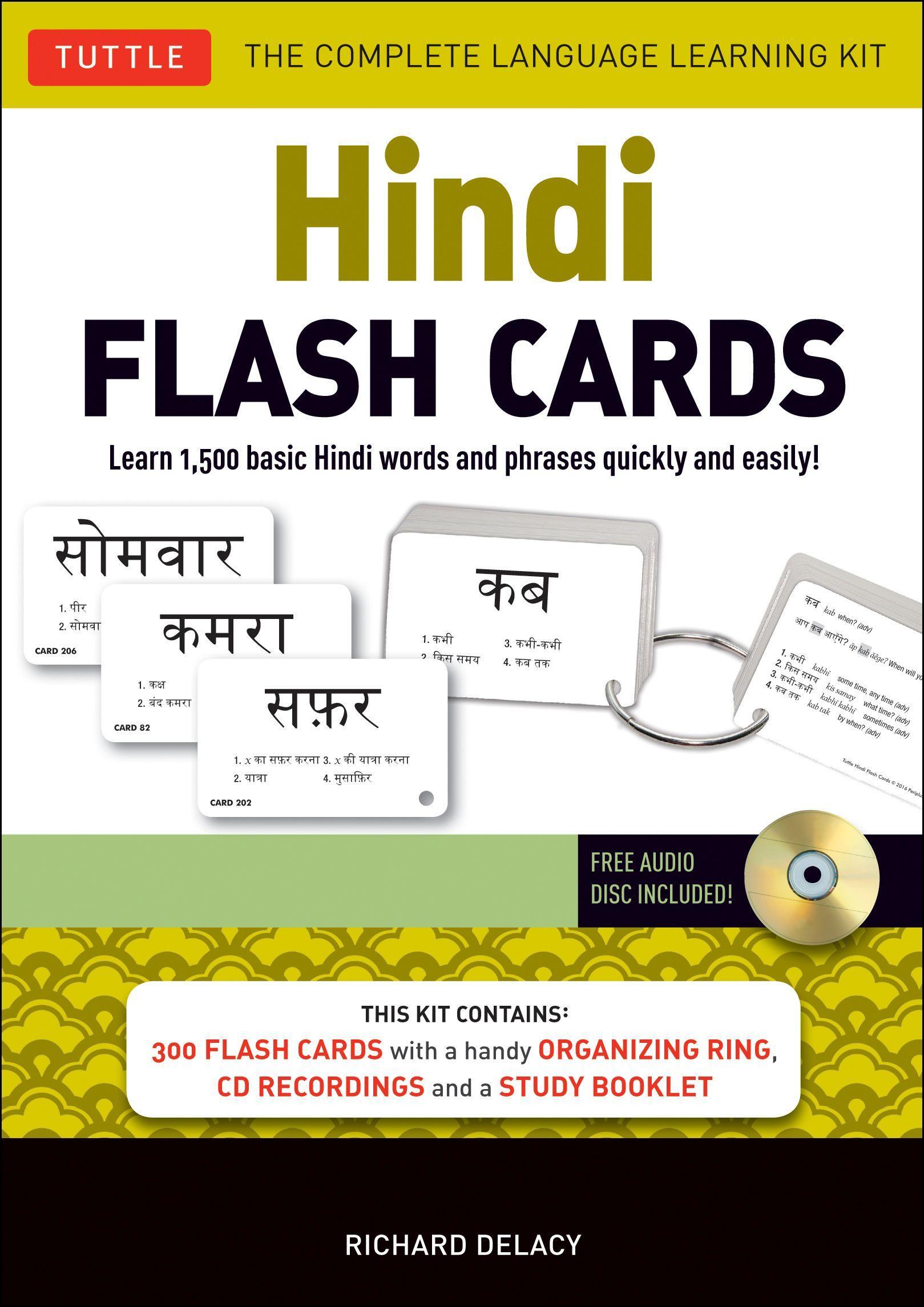 Vorderes Coverbild Hindi Flash Cards Kit
