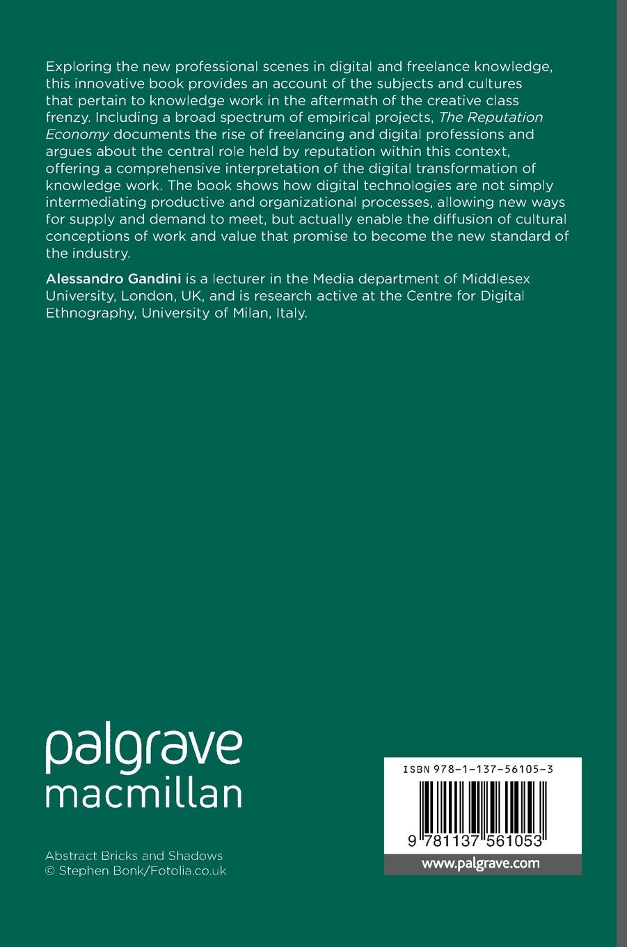 Rückseitencover The Reputation Economy