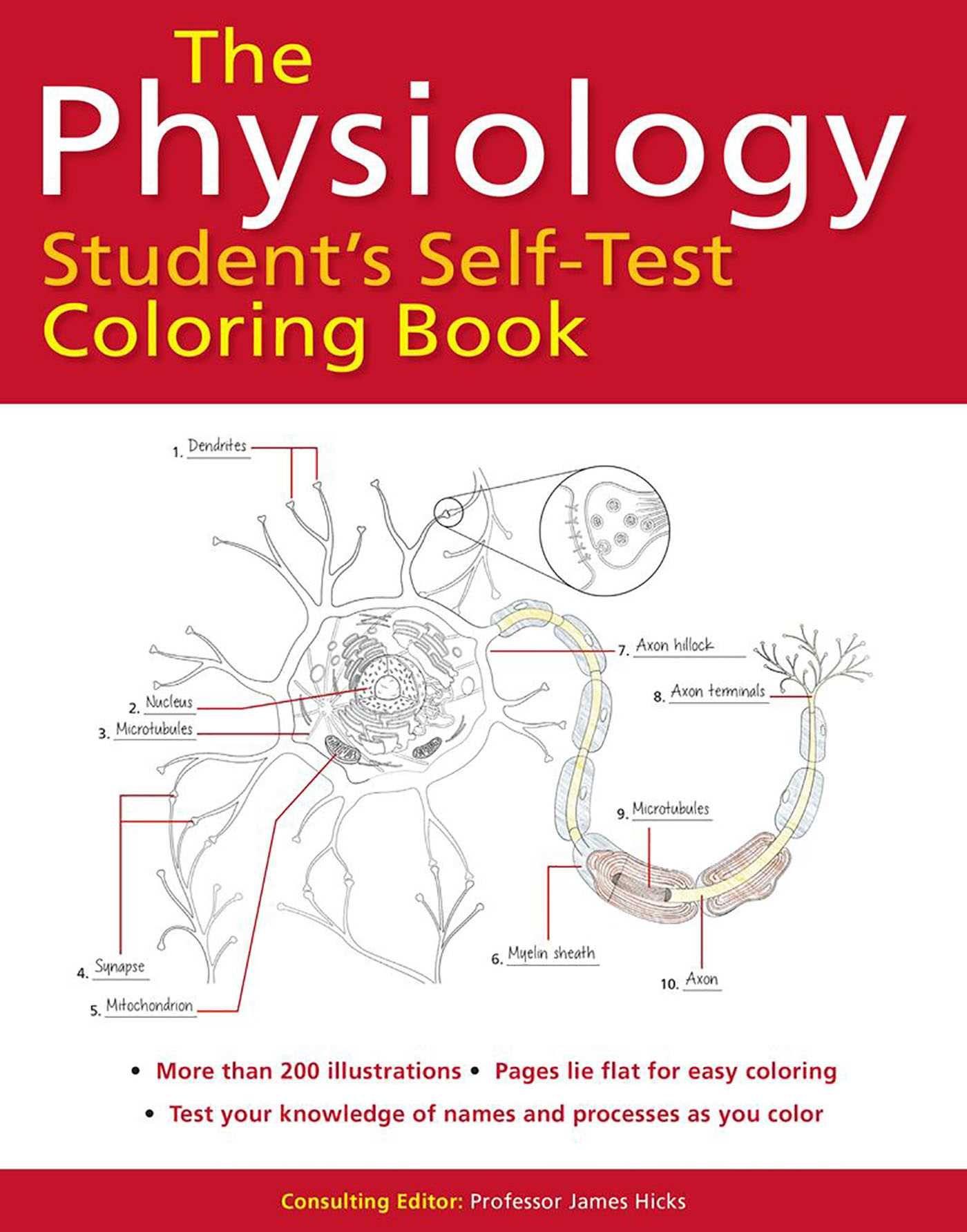 Vorderes Coverbild Physiology Student's Self-Test Coloring Book