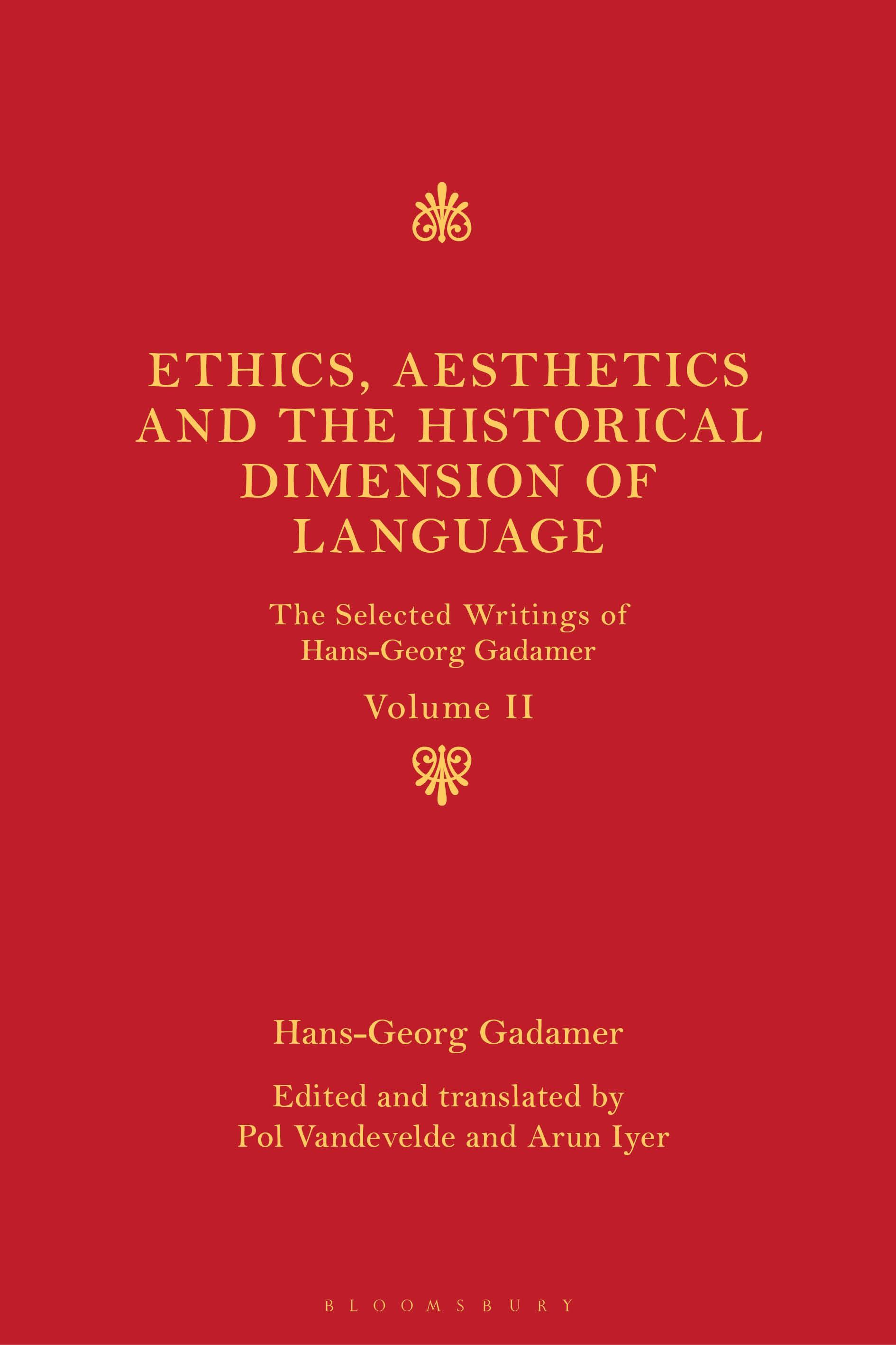 Vorderes Coverbild Ethics, Aesthetics and the Historical Dimension of Language