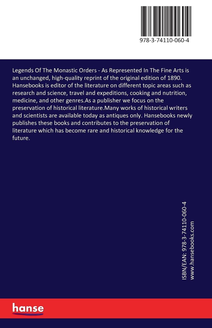 Rückseitencover Legends Of The Monastic Orders