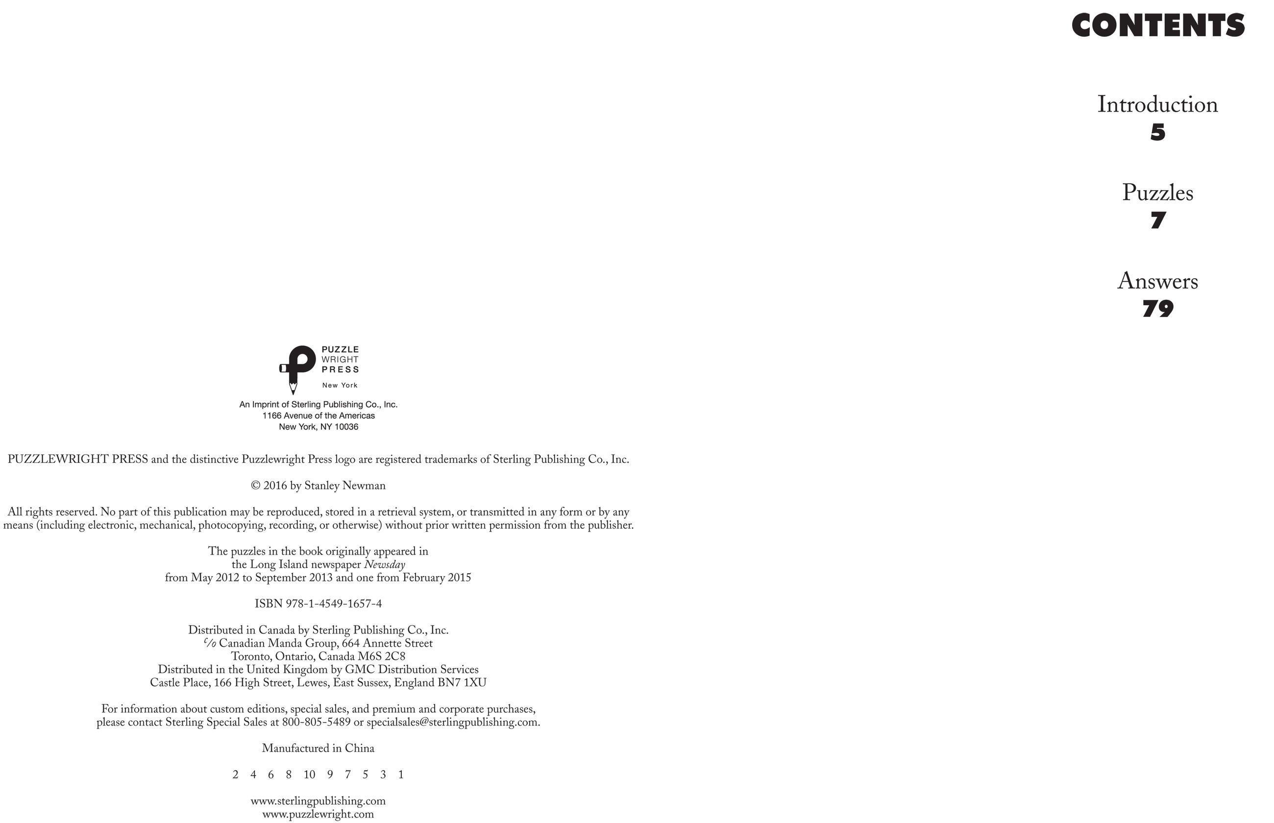 Beispielinhalt (Bild) Rainy Sunday Crosswords