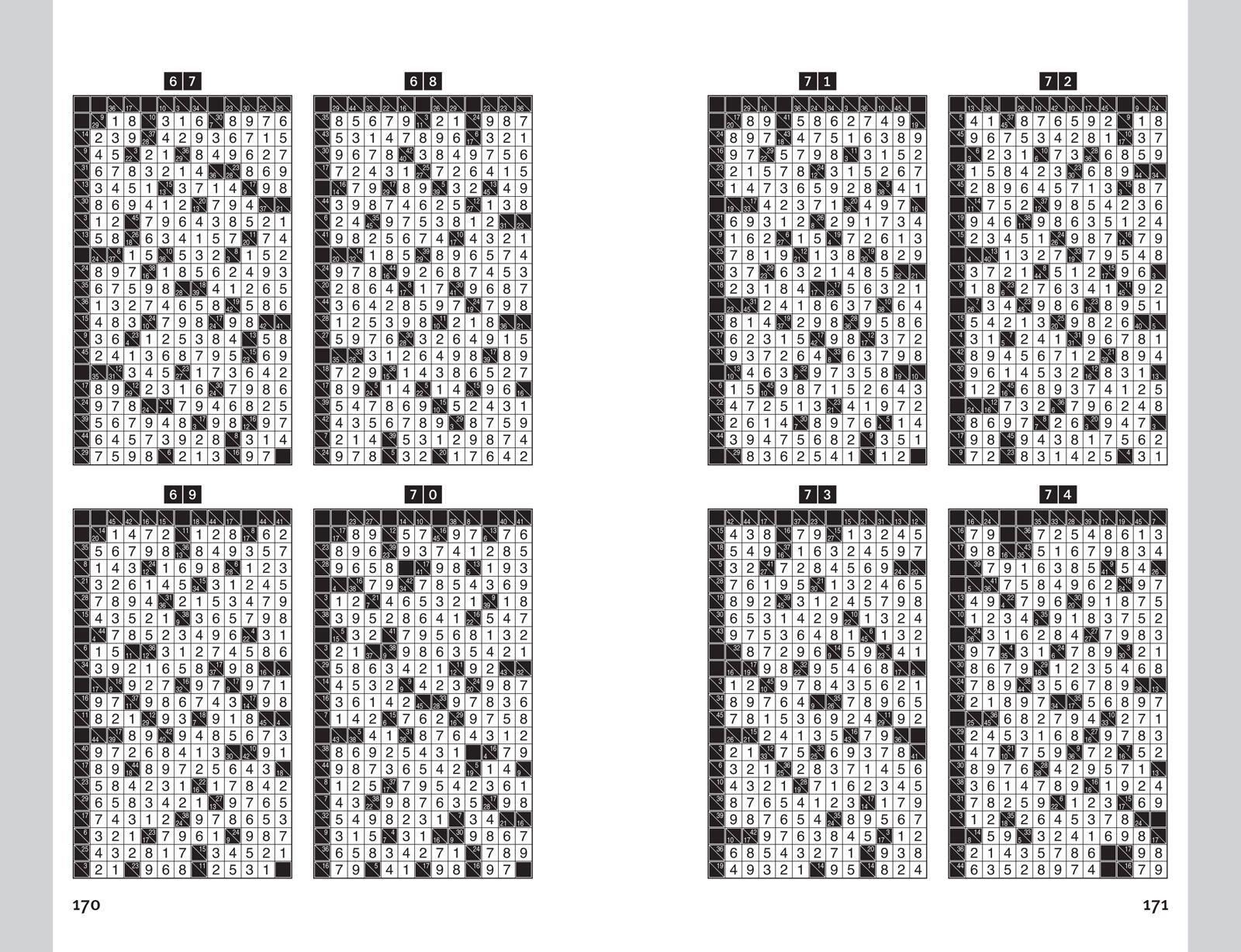 Beispielinhalt (Bild) Third-Degree Black Belt Kakuro