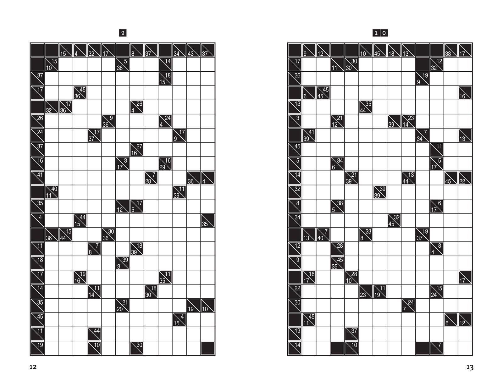 Beispielinhalt (Bild) Third-Degree Black Belt Kakuro