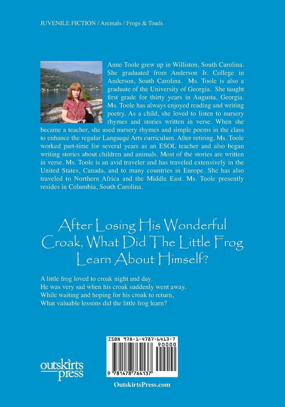 Rückseitencover The Frog That Lost His Croak