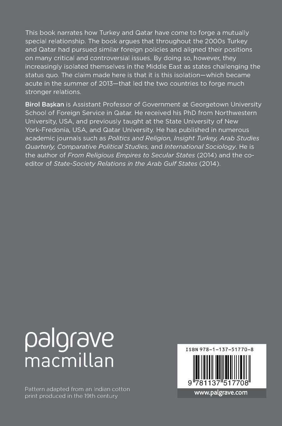 Rückseitencover Turkey and Qatar in the Tangled Geopolitics of the Middle East