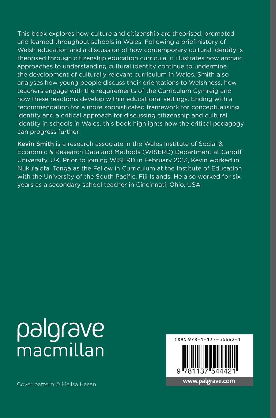 Rückseitencover Curriculum, Culture and Citizenship Education in Wales