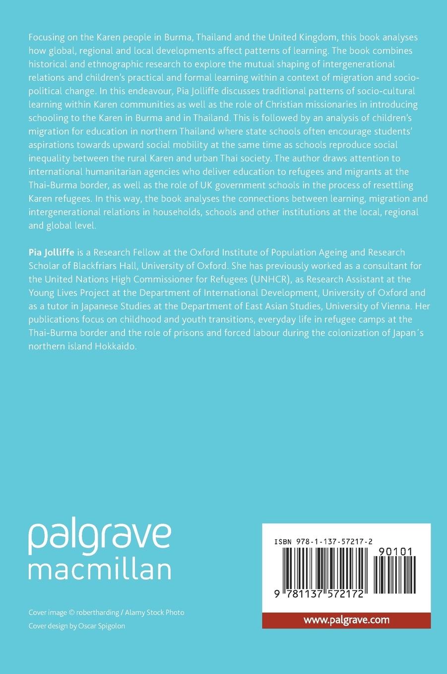 Rückseitencover Learning, Migration and Intergenerational Relations