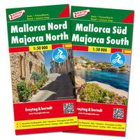 Vorderes Coverbild Mallorca Nord und Süd, Set, Autokarte 1:50.000
