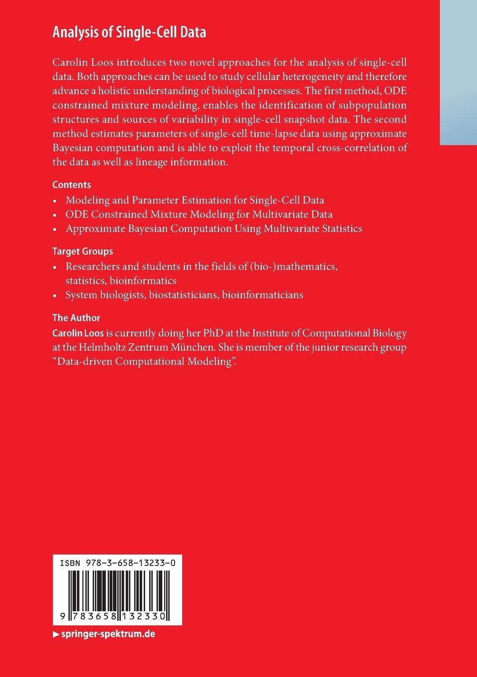 Rückseitencover Analysis of Single-Cell Data