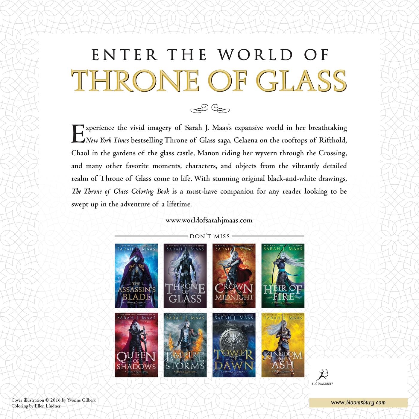 Rückseitencover The Throne of Glass Coloring Book