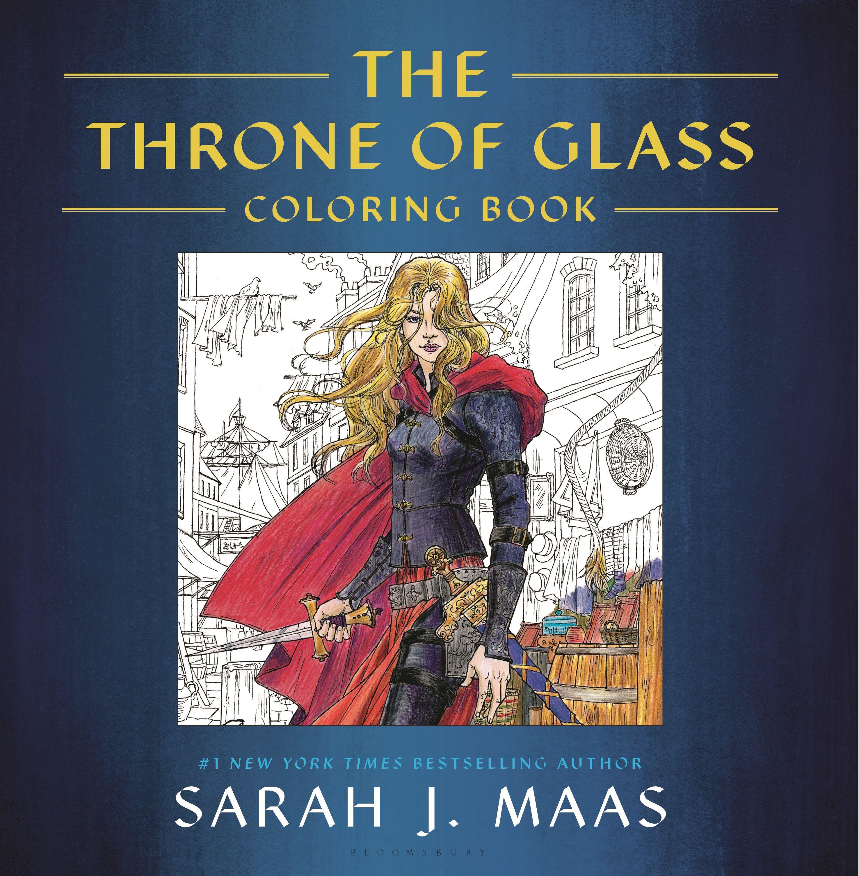 Vorderes Coverbild The Throne of Glass Coloring Book