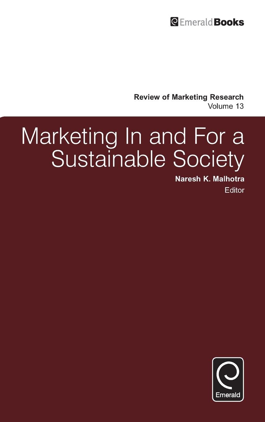 Vorderes Coverbild Marketing In and For a Sustainable Society