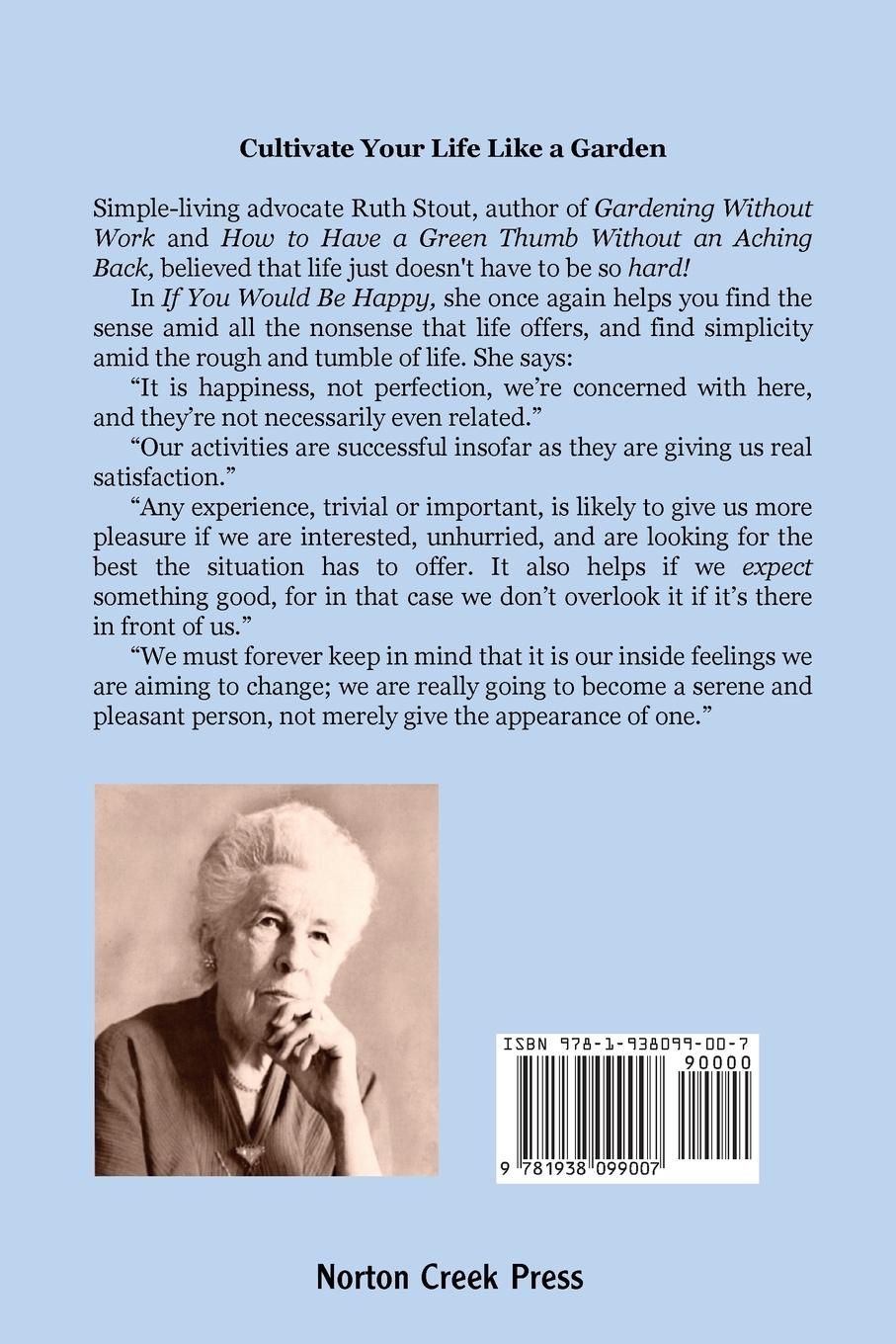 Rückseitencover If You Would Be Happy