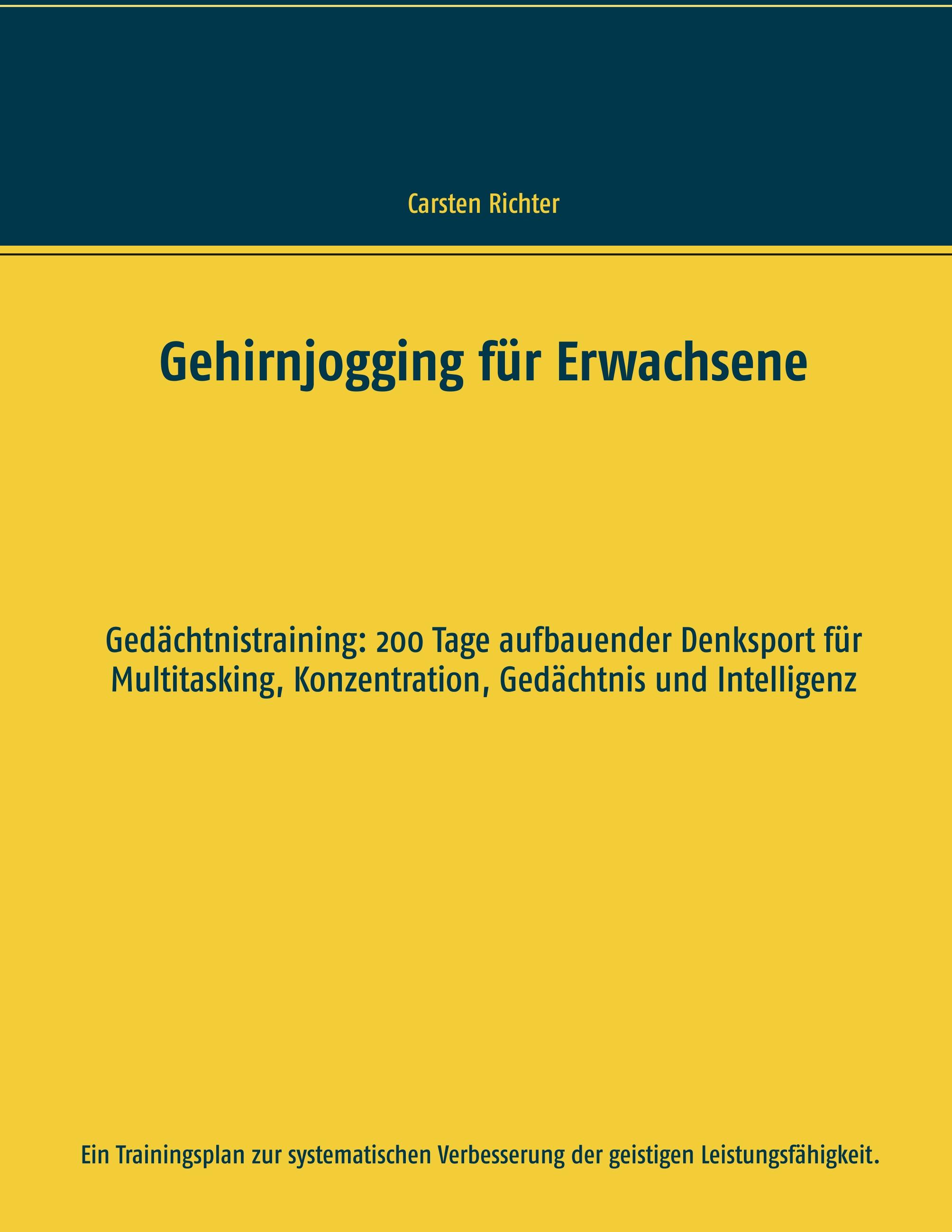 Vorderes Coverbild Gehirnjogging für Erwachsene