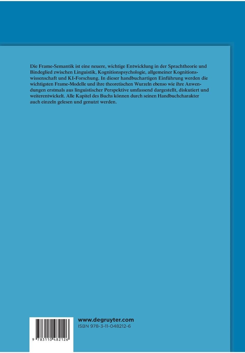 Rückseitencover Frame-Semantik