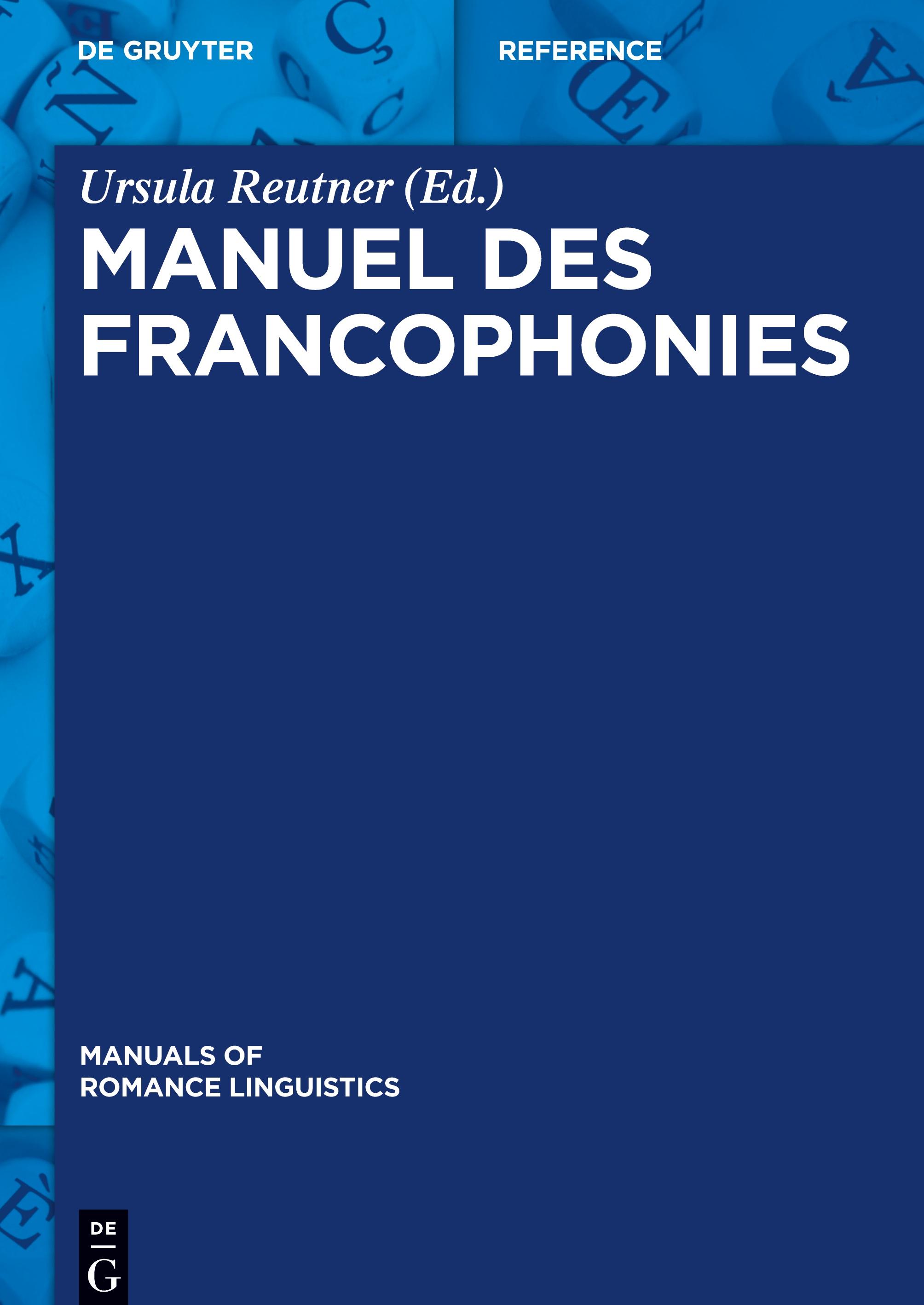 Vorderes Coverbild Manuel des francophonies
