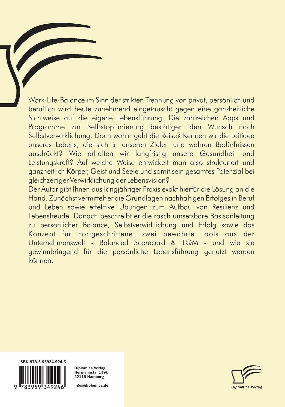 Rückseitencover Entfalte dein Potenzial! Ganzheitliche Anleitung für Selbstoptimierung und die Verwirklichung Ihrer Lebensvision