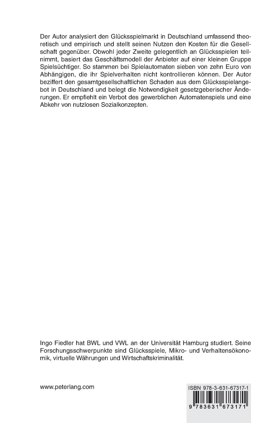 Rückseitencover Glücksspiele