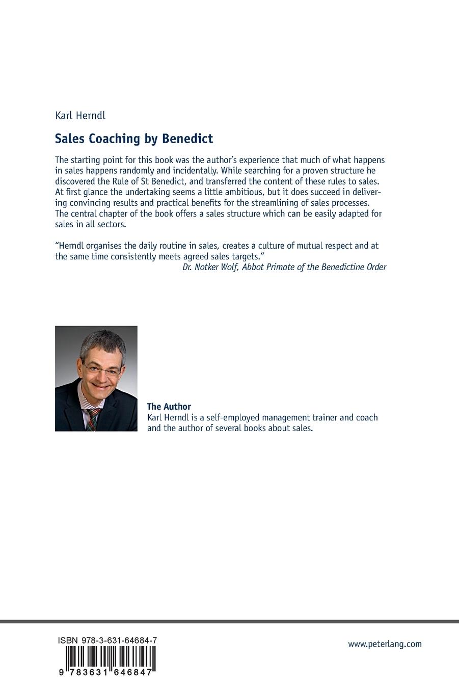 Rückseitencover Sales Coaching by Benedict