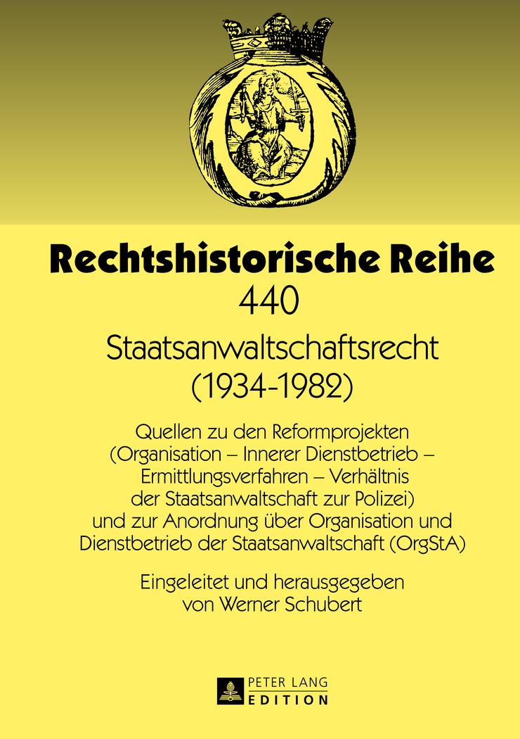 Vorderes Coverbild Staatsanwaltschaftsrecht (1934-1982)