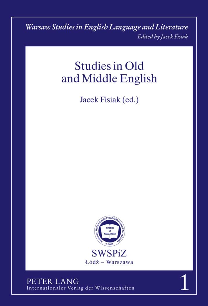 Vorderes Coverbild Studies in Old and Middle English
