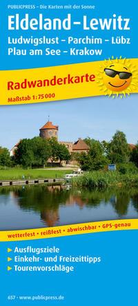 Vorderes Coverbild Radwanderkarte Eldeland - Lewitz 1 : 75 000