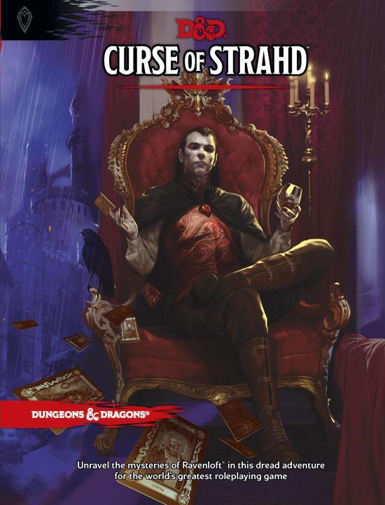 Vorderes Coverbild D&d Curse of Strahd Hc