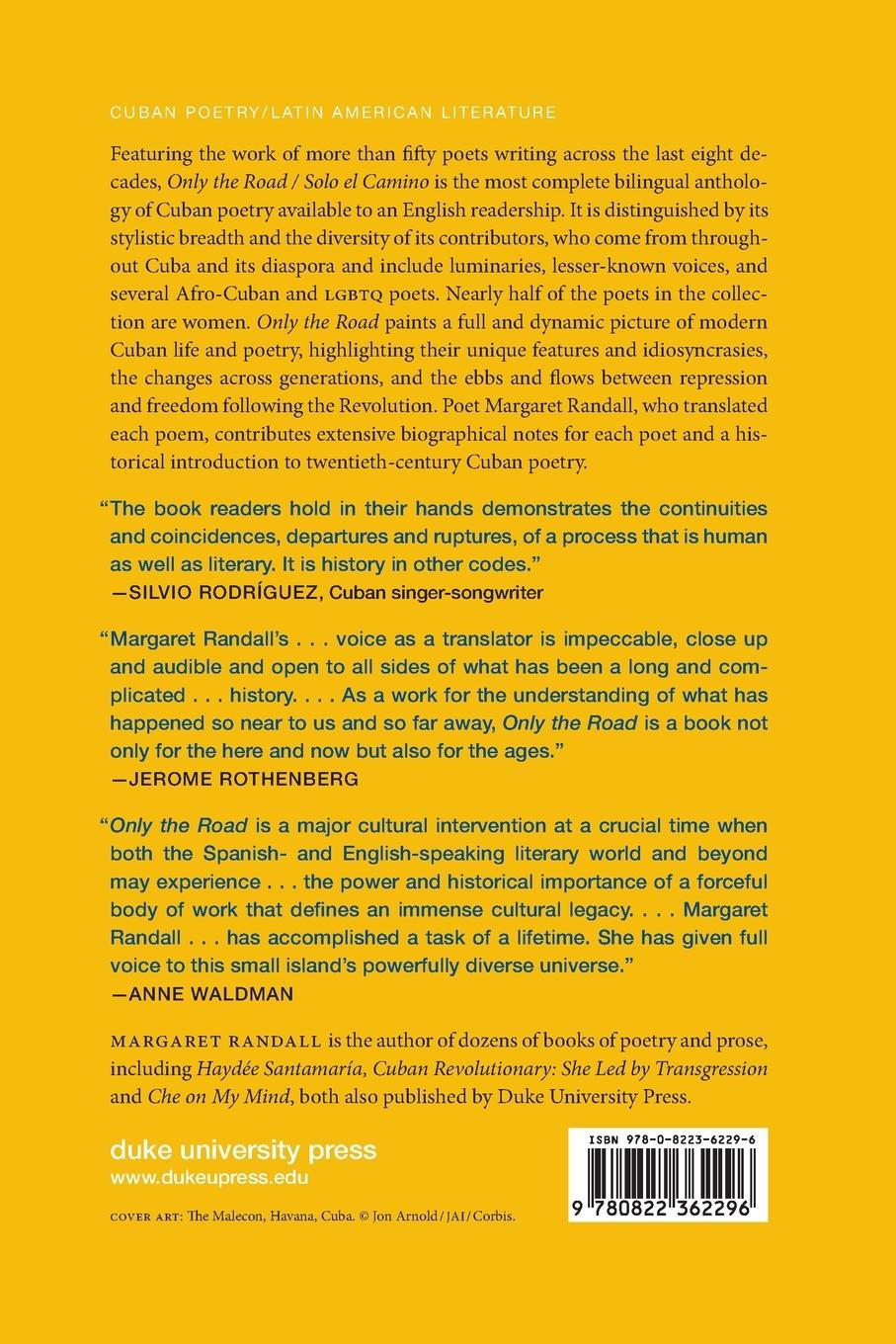 Rückseitencover Only the Road / Solo el Camino