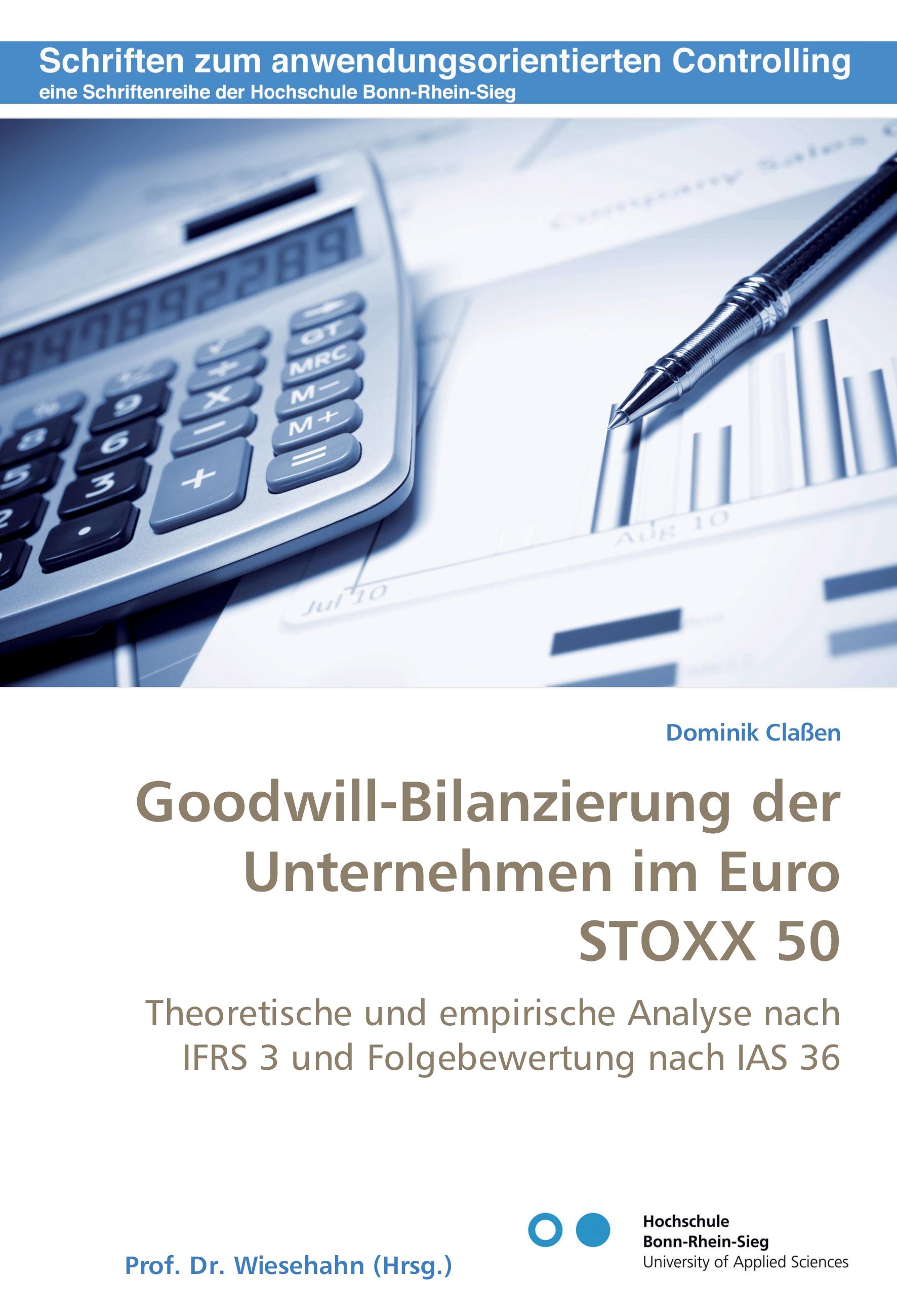 Vorderes Coverbild Goodwill-Bilanzierung der Unternehmen im Euro STOXX 50