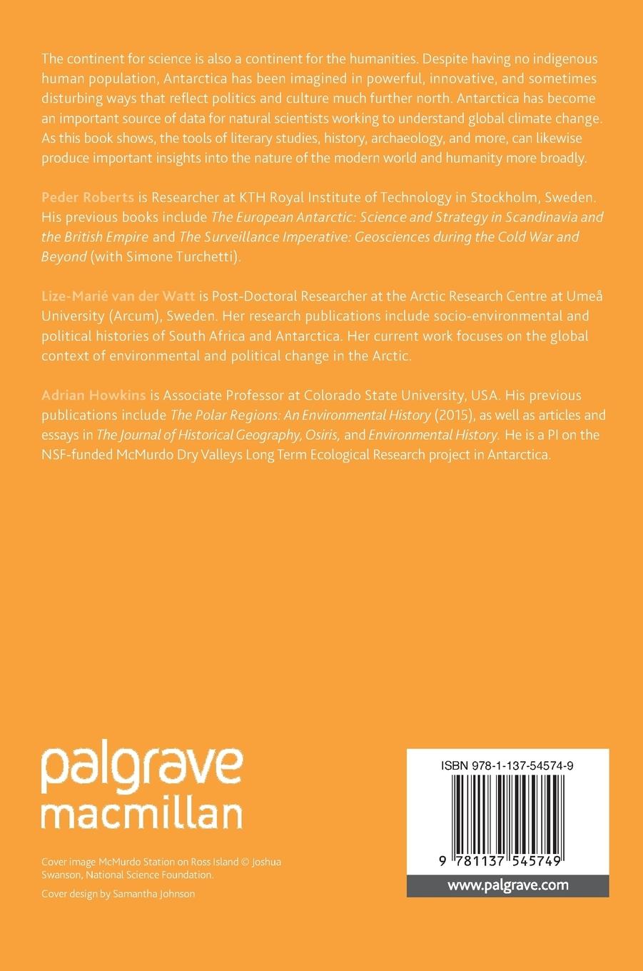 Rückseitencover Antarctica and the Humanities