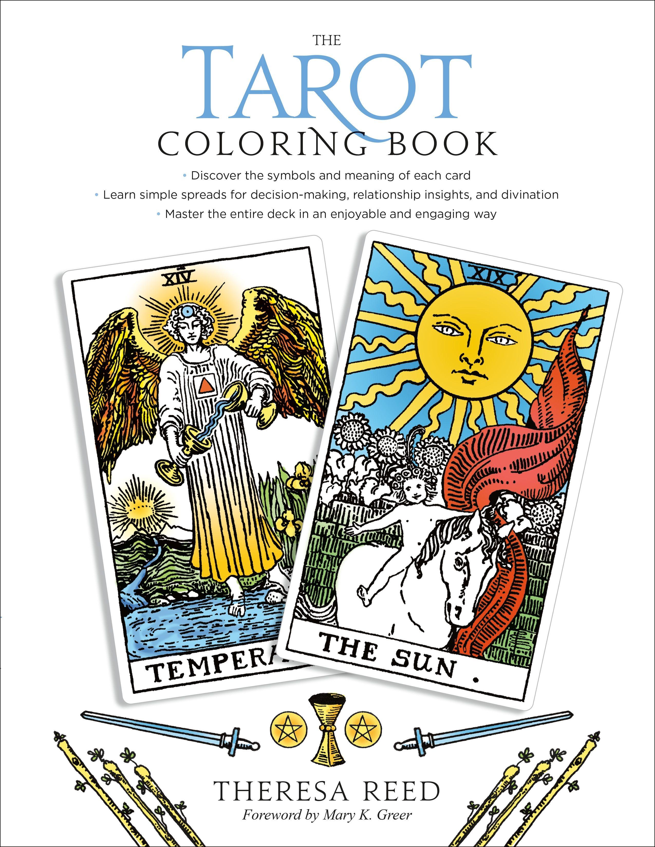 Vorderes Coverbild The Tarot Coloring Book