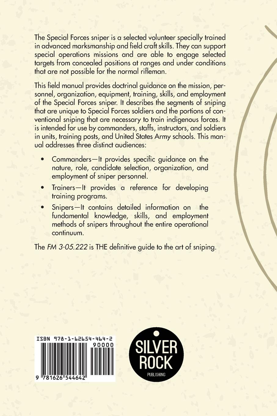 Rückseitencover Special Forces Sniper Training and Employment