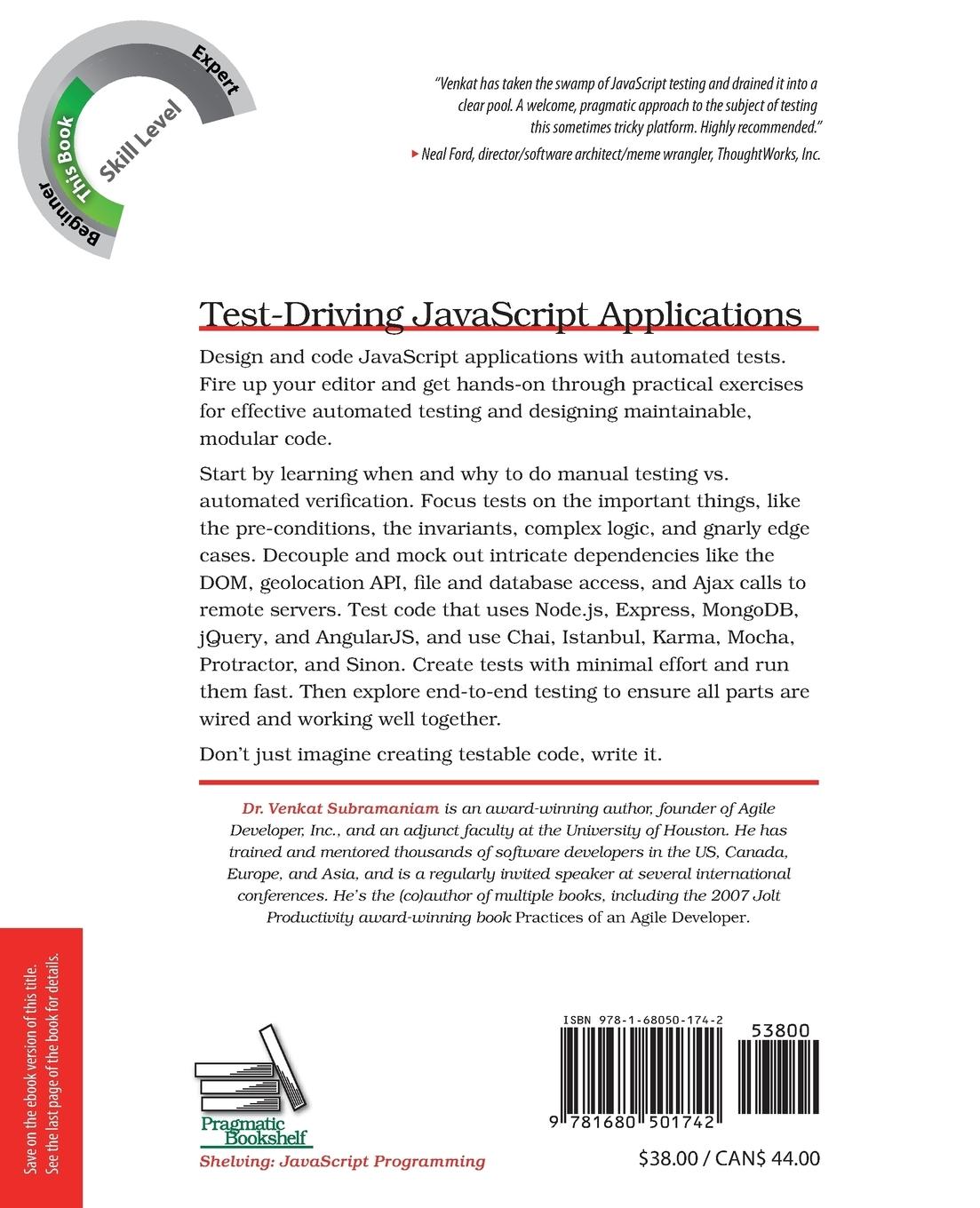 Rückseitencover Test-Driving JavaScript Applications