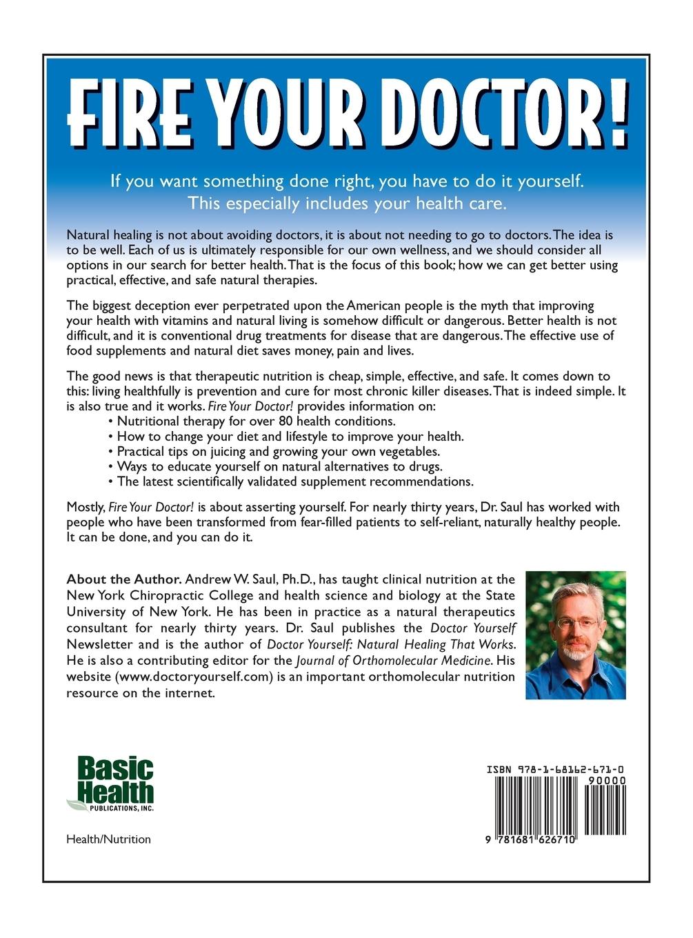 Rückseitencover Fire Your Doctor!