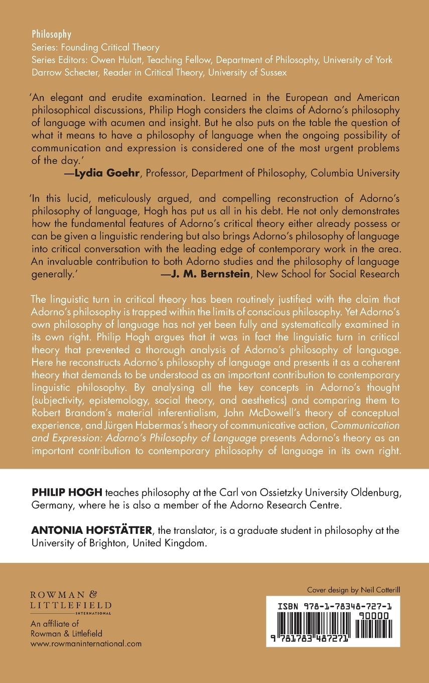 Rückseitencover Communication and Expression