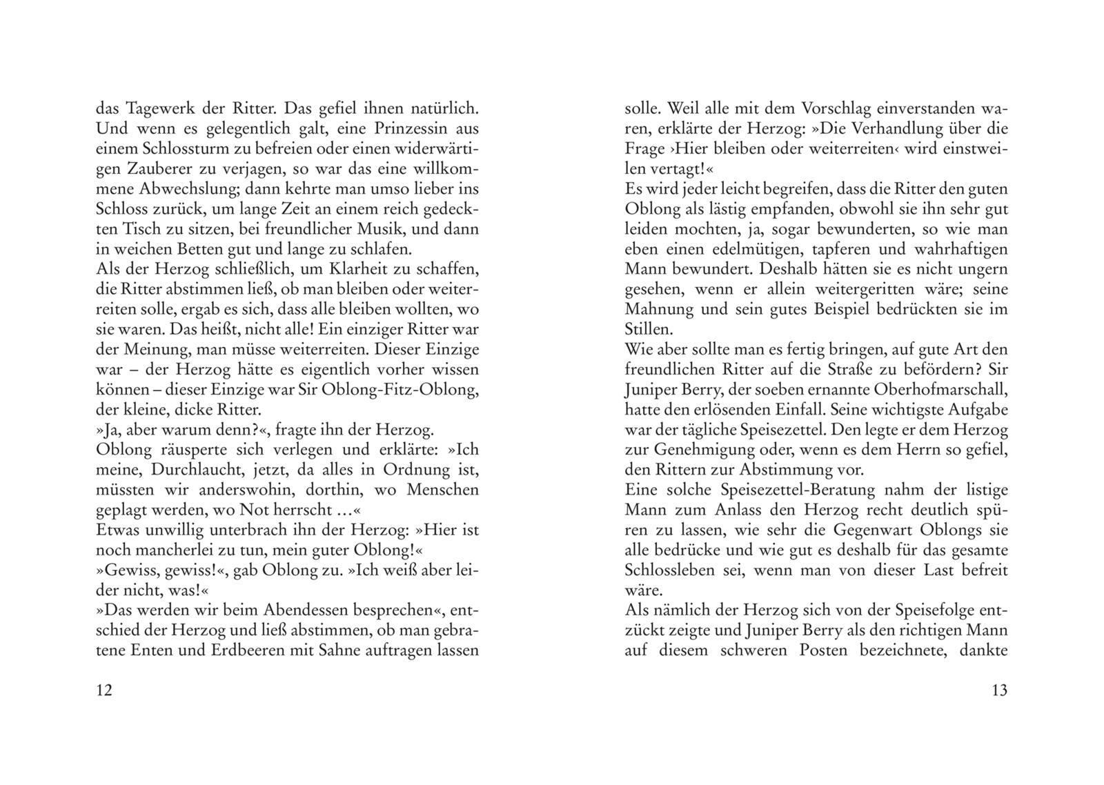 Beispielinhalt (Bild) Der kleine dicke Ritter