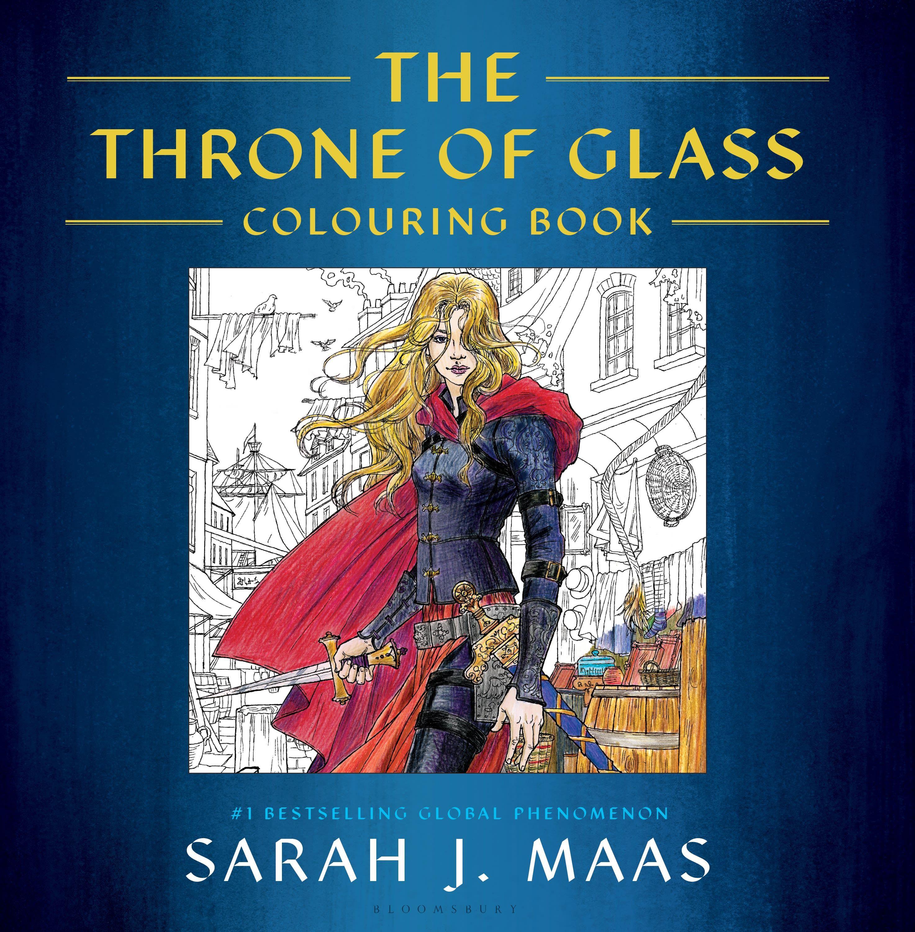 Vorderes Coverbild The Throne of Glass Colouring Book