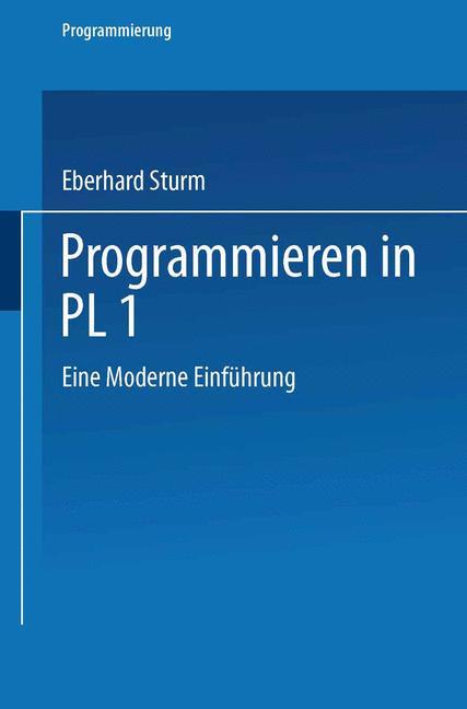 Vorderes Coverbild Programmieren in PL/I
