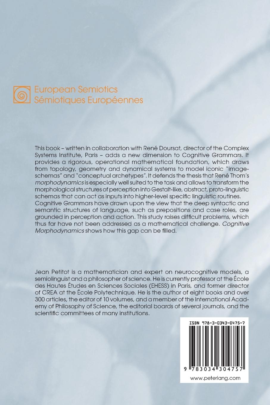 Rückseitencover Cognitive Morphodynamics