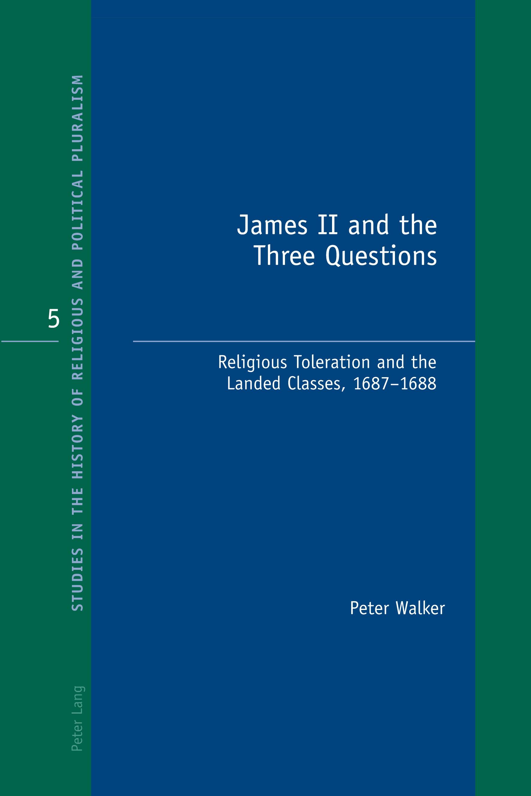 Vorderes Coverbild James II and the Three Questions