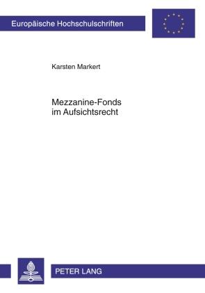 Vorderes Coverbild Mezzanine-Fonds im Aufsichtsrecht